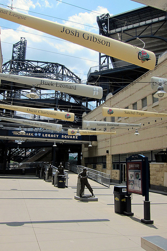 Legacy Square in PNC before being the Negro league memorial was removed.