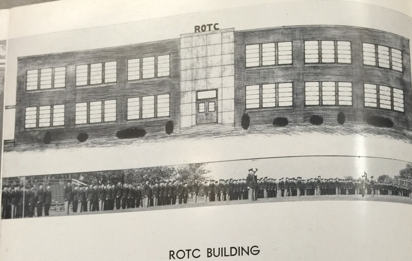 Sketch of what would become Forrest Hall, MTSU Yearbook, 1954